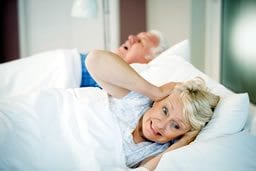 Loud snoring caused by sleep disturbance
